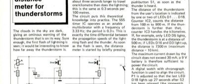 distance meter for thunderstorms