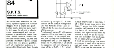 S.P.T.S. - single pole toggle switch