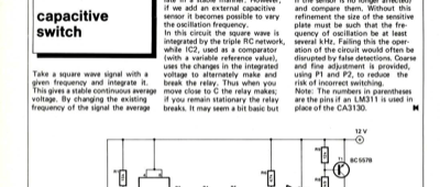 capacitive switch