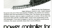 power controller for model railways