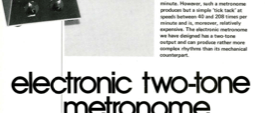 electronic two-tone metronome - allegro ma non troppo (al tempo giusto)