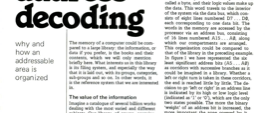 address decoding - why and how an addressable area is organized