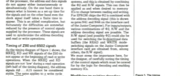 memory timing - microprocessor control signals and their sequence