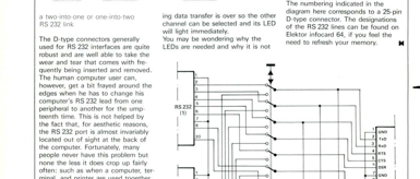 twin RS232 - a two-into-one or one-into-two RS 232 link