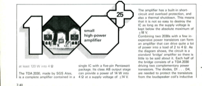 small high-power amplifier - at least 120 W into 4 Q