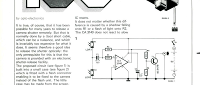 remote shutter release - by opto-electronics
