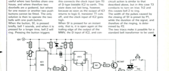 twin doorbell - with one push-button