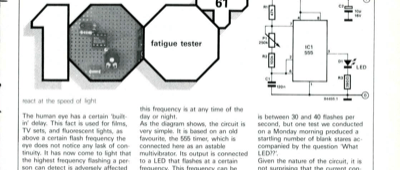 fatigue tester - react at the speed of light