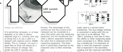 LED current sensor - simple, but effective