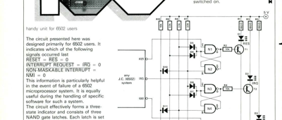 three-state indicator - handy unit for 6502 users