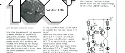 window' LEDs - easy-to-make reference circuit