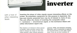 video colour inverter - with a host of other interesting facets