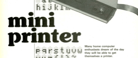mini printer - with Centronics interface