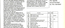 RS232/V24: the signals - A look at all the signals recommended by this standard