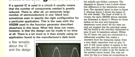 the XR2206 in the function generator - a few remarks about he IC and the design