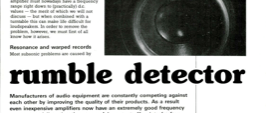 rumble detector - traces ultra-low frequency signals