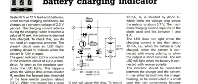 battery charging indicator