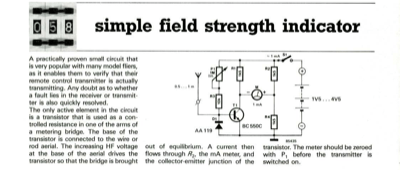 simple field strength indicator