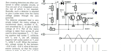 simple zero crossing detector