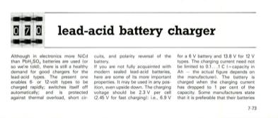 lead-acid battery charger