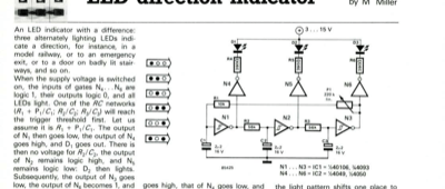 LED direction indicator