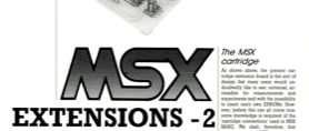 MSX extensions (2): cartridge board