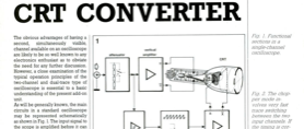 Single-trace CRT converter