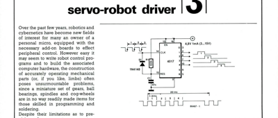 Servo robot driver