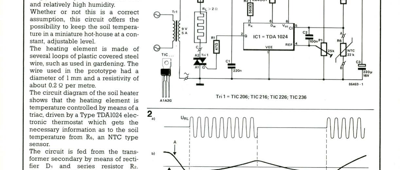 Thermostat-controlled soil heating