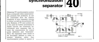 Synchronization separator