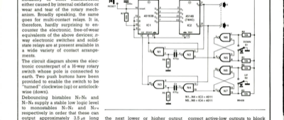 Electronic rotary switch