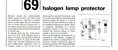 halogen lamp protector