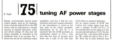 Tuning AF power stages