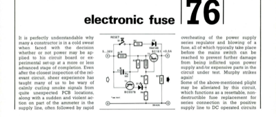Electronic fuse
