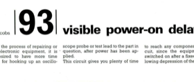 visible power-on delay