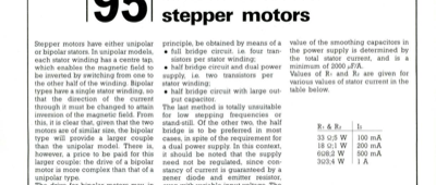 Current drive for stepper motors