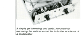 Loudspeaker impedance meter