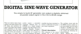 Digital Sine-Wave Generator
