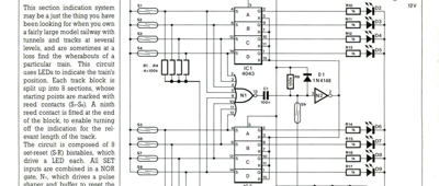Section Indication For Model Railway
