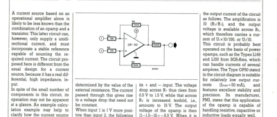 Opamp-Based Current Source