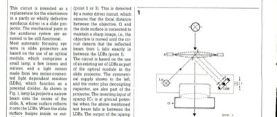 Auto Focus For Slide Projector