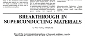 Breakthrough In Superconducting Materials