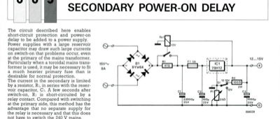 Secondary Power-On Delay