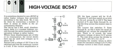 High-Voltage Bc547