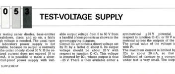 Test-Voltage Supply