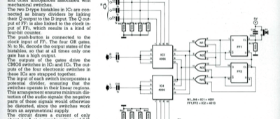 Four-Channel Stereo Switch