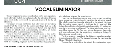 Vocal Eliminator