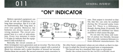 ""On"" Indicator