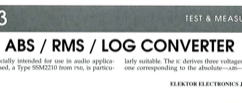 Abs / Rms / Log Converter