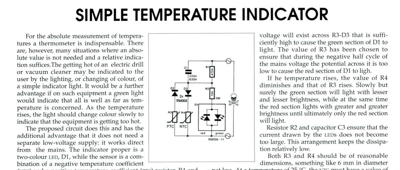 Simple Temperature Indicator